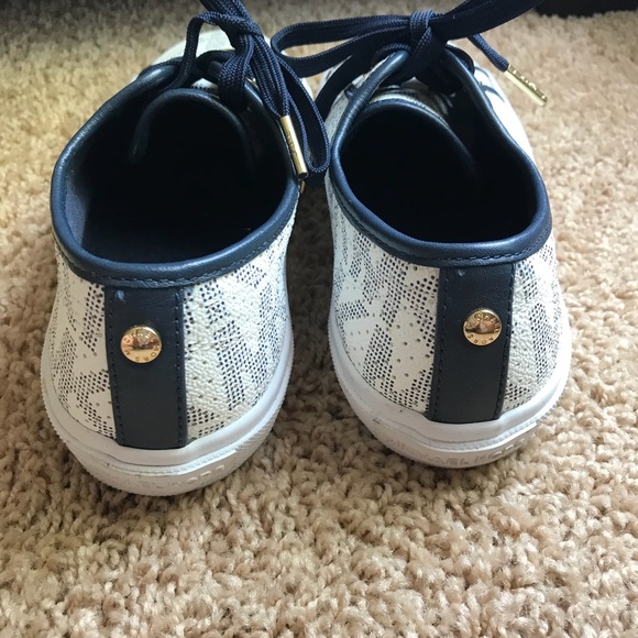 SOLD! ...Michaels Kors navy/white sneakers. Size 7 - Picture 2 of 4